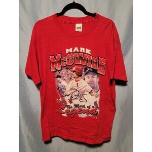 VTG 1998 St. Louis Cardinals Mark McGuire Mark of a Legend T-Shirt Size XL